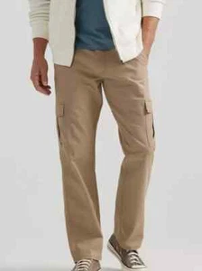 Wrangler Men's Heritage Cargo Pants KHAKI 1070LEWGR Tech Pocket 34 x 32 Nwts - Picture 1 of 9