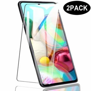 2X Schutzglas Glasfolie für Samsung Galaxy A71 Display Schutz Panzerfolie 9H - Picture 1 of 7