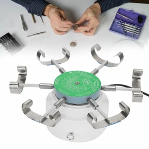 Automatic Watch Winder Watch Test Machine with 6 Hanging Stand Watchmakers Tool - Picture 1 of 8