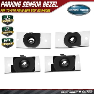 4Pcs Rear Inner and Outer Side Parking Sensor Bezel for Toyota Prius 2016-2022 - Picture 1 of 11