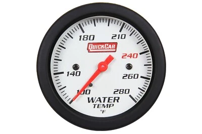 Medidor de temperatura extrema del agua QuickCar 611-7006 2-5/8" diámetro 100-280 grados blanco Foto 1 de 3