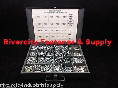 RIVERCITY FASTENER & SUPPLY Phillip Pan Head Machine Screw Assortment Stainless steel 4-40, 6-32, 8-32,10-24