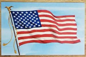 Postal "Nueva" 50 Estrellas Bandera Americana PC 1960 Sin Usar - Imagen 1 de 1