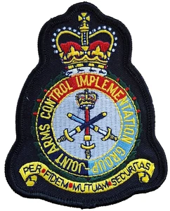 Joint Arms Control Implementation Group Embroidered Patch Badge - MOD LICENSED - Picture 1 of 4