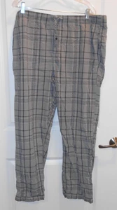 Pantalones de pijama para hombre mezcla de algodón Goodfellow & Co gris y negro a cuadros talla XL - Imagen 1 de 2