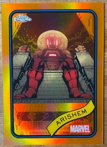 2025 Topps Chrome Marvel, Orange Refractor /25 - Arishem - Picture 1 of 3