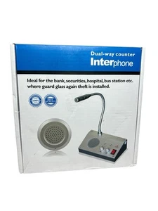 DualWay Window Glass ​Counter Intercom Interphone Speaker System Hospital/Office - Picture 1 of 4