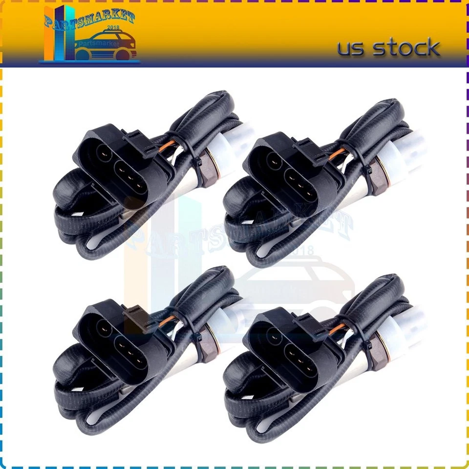 4 peças 2 upstream + 2 sensor de oxigênio downstream para 1997-1999 Audi A8 3.7L - Imagem 1 de 4