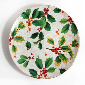 Pamela Gladding Holly Berry Dinner Plate 10.5" Lovely Holly Berry Pattern - Picture 1 of 7
