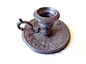 ***Antique Candleholder F.L. VOMBACH Germany Offenback A/M small pewter!! - Picture 1 of 6