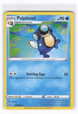 Palpitoad Uncommon SWSH02: Rebel Clash 045/192 NM - Image 1 of 2