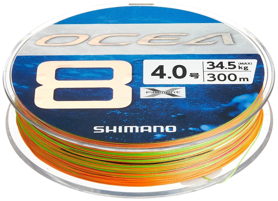 Línea de pesca Shimano Ocea 8 PE 300m 5 colores LD-A71S 1,5-12号 Japón Foto 1 de 1