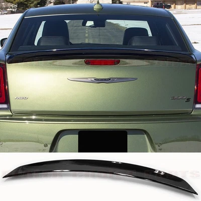 Para Chrysler 300 SRT8 2011 2012-2022 2023 Estilo OE Alerón PINTADO NEGRO BRILLANTE Foto 1 de 4