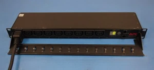 APC AP7821 8-Outlet (C13) Rack PDU, Metered, 1U, 16A, 208/230V (Rack-Mountable) - Picture 1 of 5