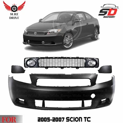 Front Bumper Cover Paintable & Lower Grille Kit For 2005-2007 Scion tC Foto 1 de 4