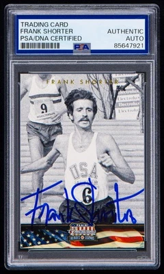 Frank Shorter Signed 2012 Panini Americana Heroes &Legends Card #89 (PSA) Runner - Image 1 of 2