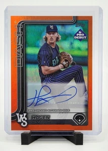 2025 Topps Pro debut Hagen Smith #PD-74 naranja/25 automático White Sox - Imagen 1 de 2