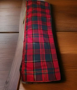 🎄Mantel a Cuadros Navidad 69 x 84" Rojo Verde Tartán Hilo Dorado Acrílico Bonito - Imagen 1 de 2