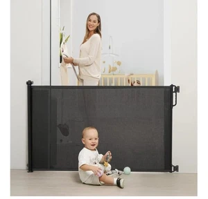 Momcozy Retractable Stair Gate for Baby, Extends up to 140cm Wide, 83cm Tall,... - Picture 1 of 10