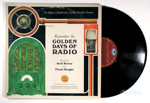 Remember the Golden Days of Radio, Volume 1 (1968) Vinyl LP • Jack Benny - Imagen 1 de 2