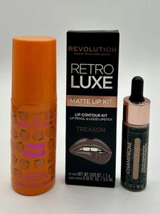 Revolution Makeup Lip Kit Spray Highlighter Lot of 3 New - Picture 1 of 11