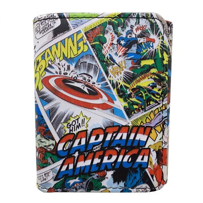 Captain America Comic Strips Trifold Wallet Multi-Color - Image 1 of 3