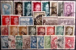 1943-59 ARGENTINA #507-666: Selection of 30+ all-different issues - Picture 1 of 2