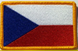 CZECH REPUBLIC Flag Patch with Hook & Loop  fastener Military Emblem - Picture 1 of 1