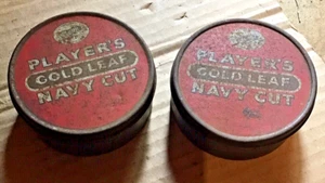 Round Players Navy Cut Gold Leaf tin x 2 - Picture 1 of 3