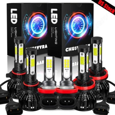 Combo faros LED + bombillas antiniebla 6x 6000K para Pontiac GTO 2004 2005 2006 Foto 1 de 4