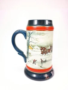 De colección. 1990 Anheuser Busch Budweiser Clydesdales Stein, "Una tradición americana". - Imagen 1 de 6