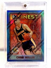 1995-96 Finest Refractor W/Coating Chris Mullin Error Back