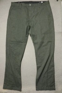 Volcom Chino Hose Herren 40 grün Baumwolle Eingrifftaschen gerades Bein Zip Fly - Bild 1 von 12