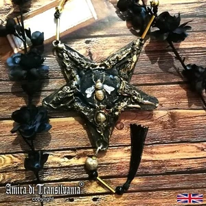 Wicca Talisman Amulet Pendant Pentagram Star Necklace Pagan Witch Witchcraft Bee - Picture 1 of 24