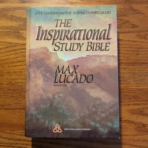 The Inspirational Study Bible New King James Version Max Lucado N KJV  - Picture 1 of 16