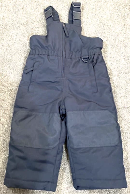 Pantalones de esquí para nieve ToughSkins para niños 2T azul marino bolsillos con cremallera babero a presión general nieve Foto 1 de 4