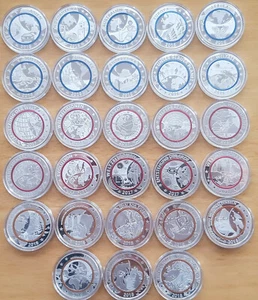 MDS 28 x DEUTSCHLAND MEDAILLE 2016 - 2018 PP MIT POLYMERRING, SILBER - Bild 1 von 5