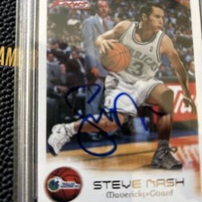 1999-00 Fleer Focus Masterpiece Mania #24 Steve Nash Autographed 1/1 Psa/dna Crt