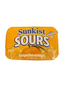 Sunkist Sours Tangerine Orange Vitamin C 50 Sugar Free Pieces