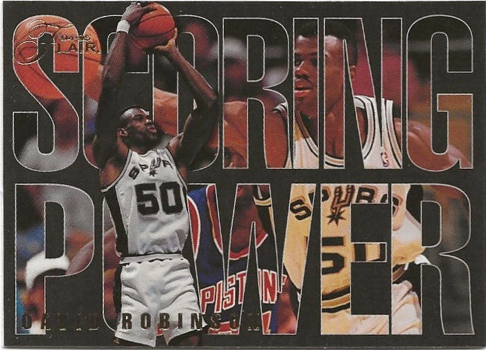 Flair David Robinson 1994-95 Scoring Power SP San Antonio Spurs Salón de la fama Foto 1 de 1