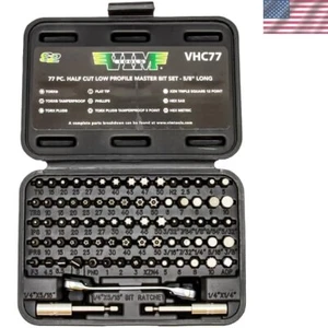 Juego de brocas rechonchas compactas de 77 piezas con extensiones para todas las necesidades de reparación - Imagen 1 de 3