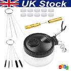 Airbrush Cleaning Pot Cleaner Kit Glass Paint Jar Filters Airbrush Supplies UK