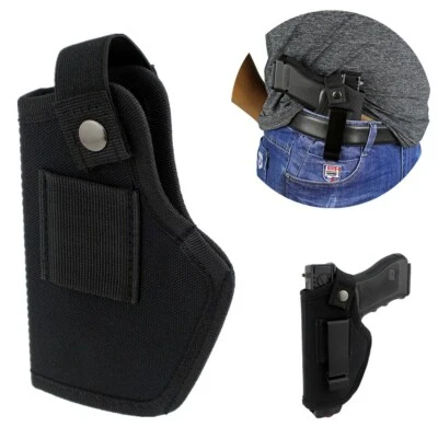 Concealed IWB OWB Holster Right/Left Hand Metal Clip Belt Carry Handguns Holster - Image 1 of 4