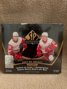 2021-22 Upper Deck SP Authentic NHL Hockey Hobby Box - Factory Sealed - Picture 1 of 6