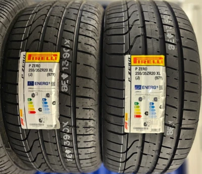 2X NEW PIRELLI P ZERO 255/35 ZR20 XL 97Y 255 35 20 JAGUAR JRS TYRES 2553520 D+A - Image 1 of 2
