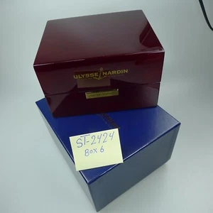 Ulysse Nardin Mahogany Wood Watch Box, Limited Edition with Outer Box - Picture 1 of 5