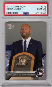 Topps Now Derek Jeter Hof 2021 inducción #776 - PSA 10 - Yankees - Imagen 1 de 2