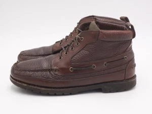 Size 12 D - Vintage L.L. Bean East Point Shearling Lined Moccasins Boots - Picture 1 of 11