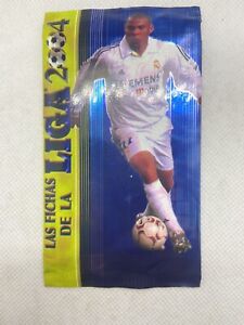 x3 Mundicromo Las Fichas De La Liga 2004 Card Packs Ronaldo Soccer Barcelona