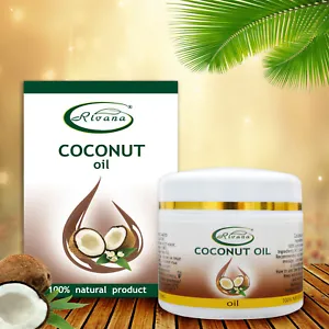 Coconut Oil 100% Pure Natural Massage Oil Body Face Hair Mask Growt 55ml 1.86oz - Picture 1 of 3